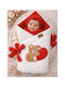 SteweHome Nursery Swaddling Blanket White 85x85cm