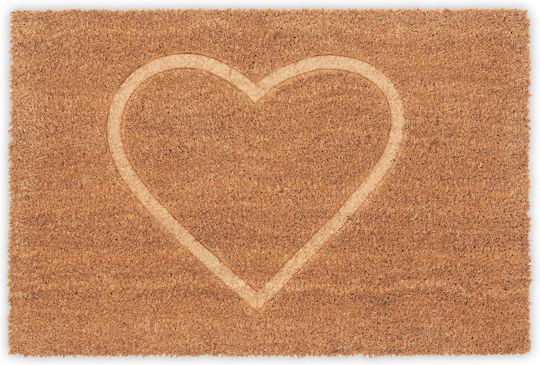 Relaxdays Relaxdays Fußmatte aus Kokosnuss Beigefarbe 60cm