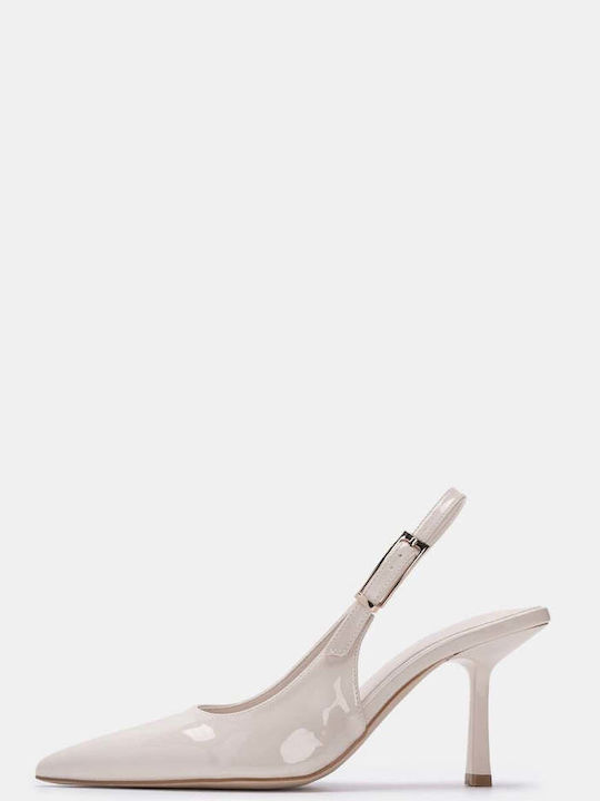 Decoro Decoro Beige Patent Leather Heels