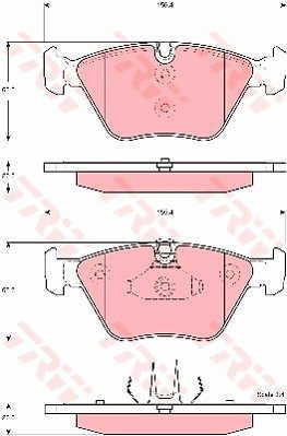 Set Plăcuțe De Frână Trw Gdb1577 Disc Frână