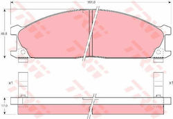 Trw Gdb766 Brake Pad Set Disc Brake Trw Gdb766 Brake Pad Set Disc Brake