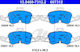 Set Plăcuțe de Frână Disc Frână Ate 13.0460-7312.2