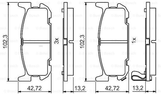 Bosch Brake Pad Set Disc Brake 0 986 494 226