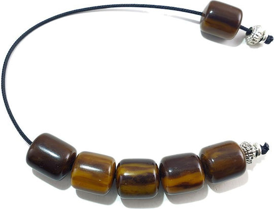 Begleri Ръчно Изработена Смола Имитиращ Рог Кафяво-Оранжево 15x13мм
