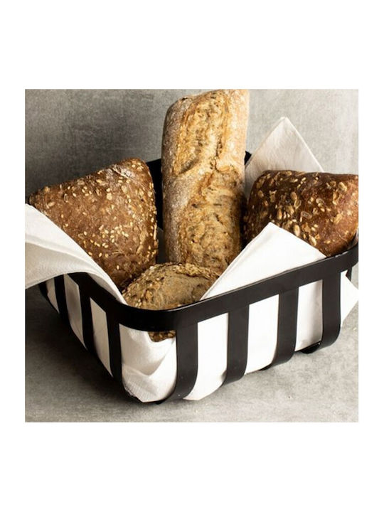 Marva Bread Box Metallic Black 19x19cm