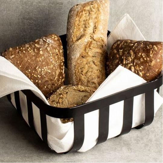 Marva Bread Box Metallic Black 19x19cm