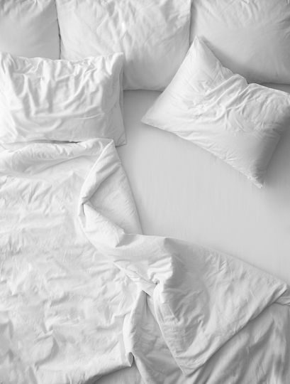 Madi Suite Bed Sheet for Single Bed with Rubber Hugger 90x200+30cm White