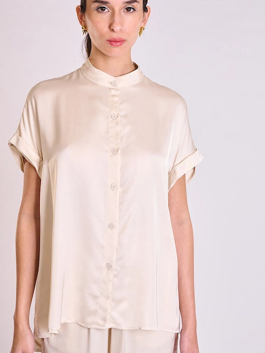 Collectiva Noir Women's Shirt Beige