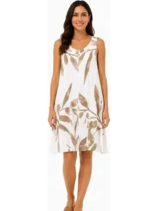 Summer Shirt Dress White
