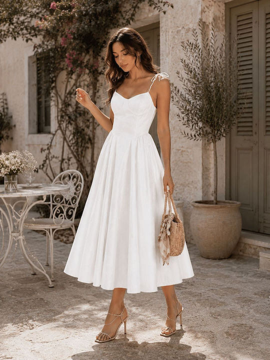 Dress Up Evening White Dress