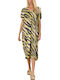 Summer Midi Dress Lime