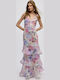 Summer Maxi Dress for Wedding - Christening Print