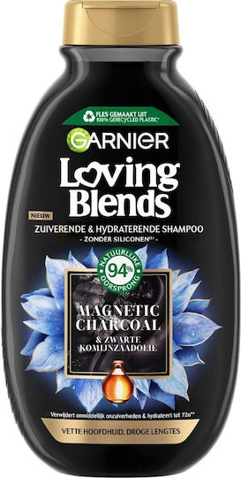 Garnier Blends Magnetic Charcoal Shampoo Hydration for Oily Hair 300ml