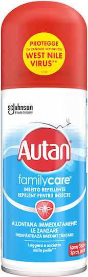 Autan Family Care Spray Repelent Împotriva Țânțarilor Spray Insectifug Potrivit Pentru Copii 100ml