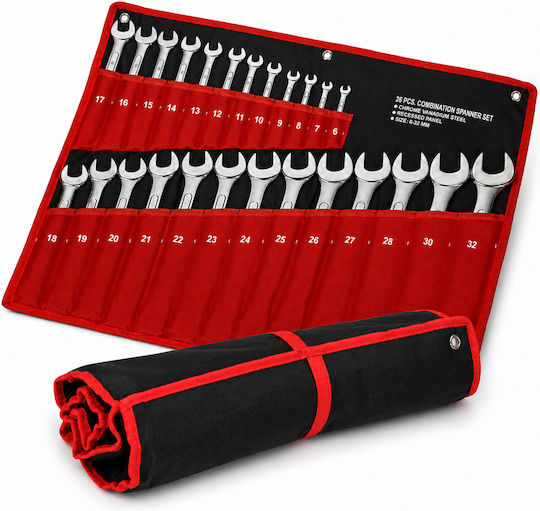 Bakaji Set German Polygon Wrenches 25 Pieces 6-32 Mm Carbon Steel Case 02831926