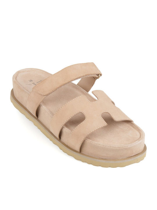 Silia D Women's Flat Sandals Flatforms Beige