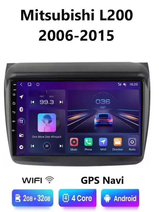 Car Audio System for Mitsubishi L200 2006-2015 Bluetooth USB WiFi GPS Apple CarPlay Android Auto with 9" Touch Screen