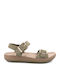 Panagiota Leather Women's Anatomic Sandals Khaki