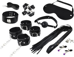 BDSM Kit σε Μαύρο Χρώμα 13τμχ