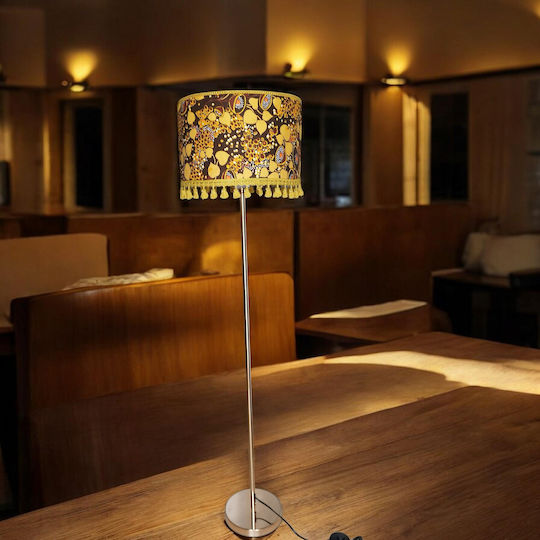 Oxygen Floor Lamp with Lamp Bulb Base for E27 Yellow