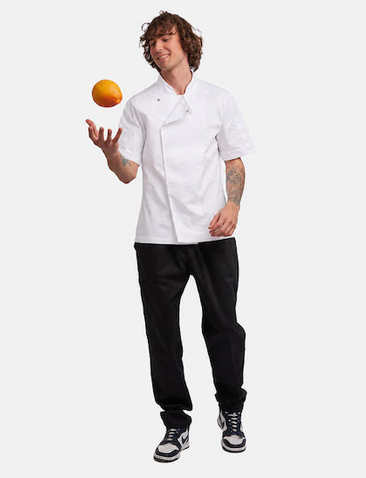 Fageo Chef Jacket Male White