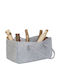 Relaxdays Coș Textil De Depozitare Lemne 25x50x25cm Gri
