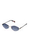 Furla Unisex Sunglasses with Gold Frame and Blue Lens