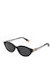 Furla Women's Sunglasses with Black Horn-Rimmed Frame and Black Lens SFUB31 0700