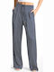 Women's Pantaloons with Elastic Navy Blue