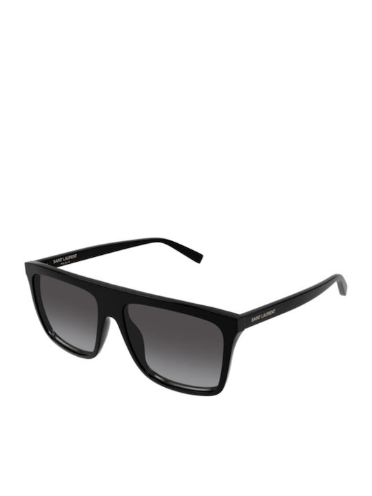 Ysl Ochelari De Soare Unisex Cu Ramă Neagră Din...