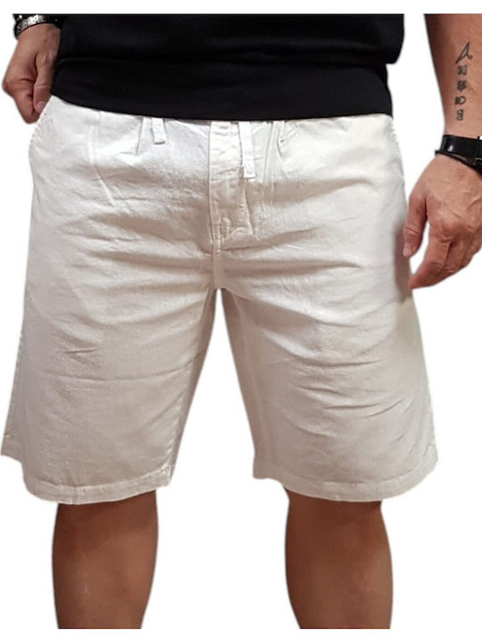 Rebase Ανδρική Βερμούδα White