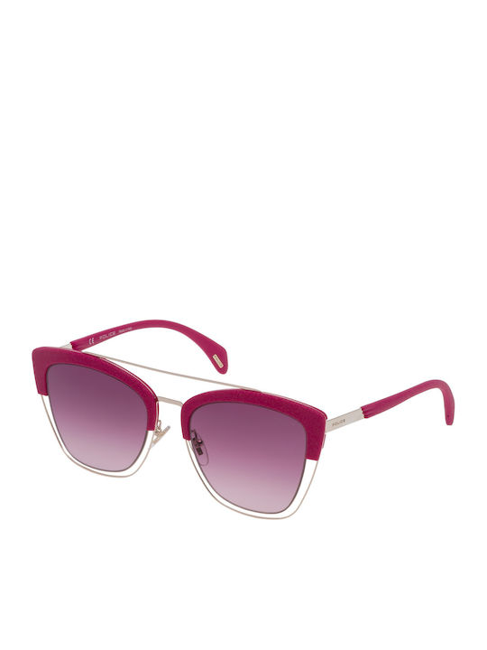 Police Women Sunglasses With Purple Frame And P...