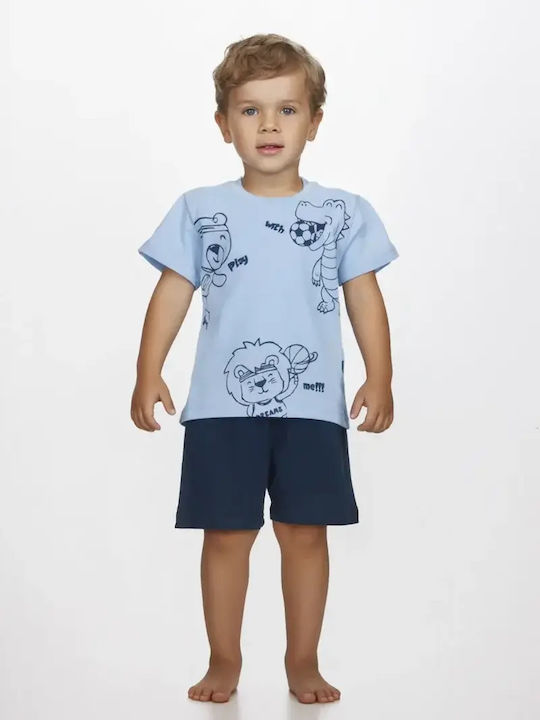 Dreams by Joyce Pijama Copii Vară Bleu Set Ball