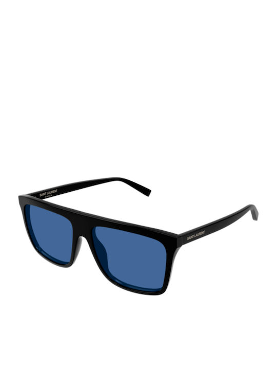 Ysl Unisex Sunglasses with Black Horn-Rimmed Frame