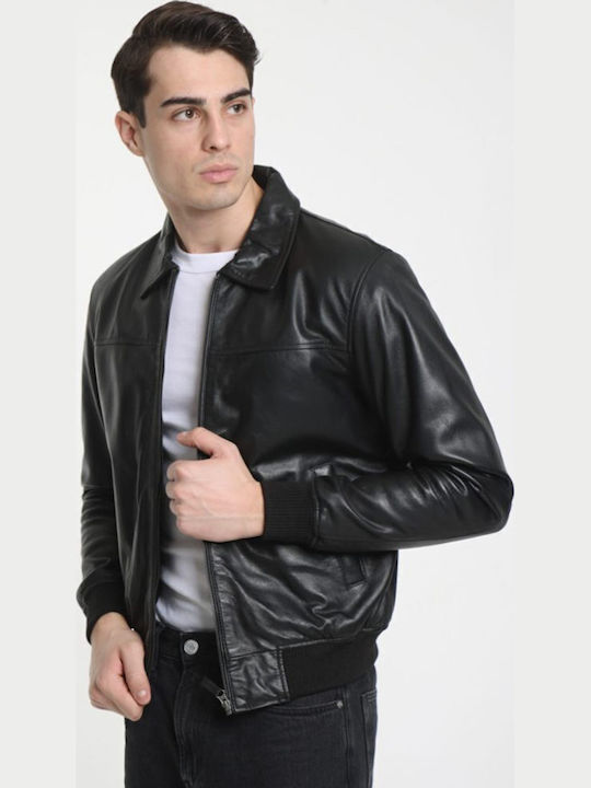Newton Leather Leather Jacket Black