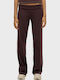 Damen Jogginghose mit Latz Bordeaux