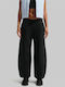 24.7 Dri-FIT Hohe Taille Damen Jogginghose Breit Schwarz