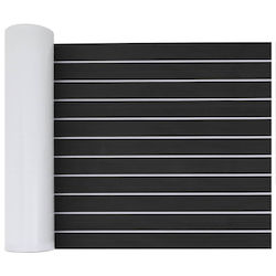 Boat Mat Striped Dark Gray White 240 x 60 Cm Eva 42046776 Light Gray