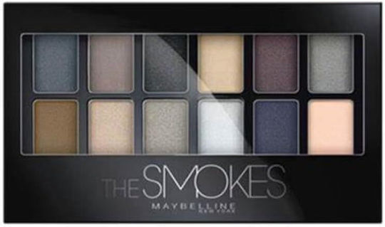 Maybelline Palette with Matte Eye Shadows in Pressed Powder Form The Smokes