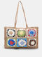 Decoro Korbweide Strandtasche Braun