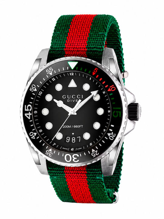 Gucci Men's Watch 45mm Battery with Fabric Strap