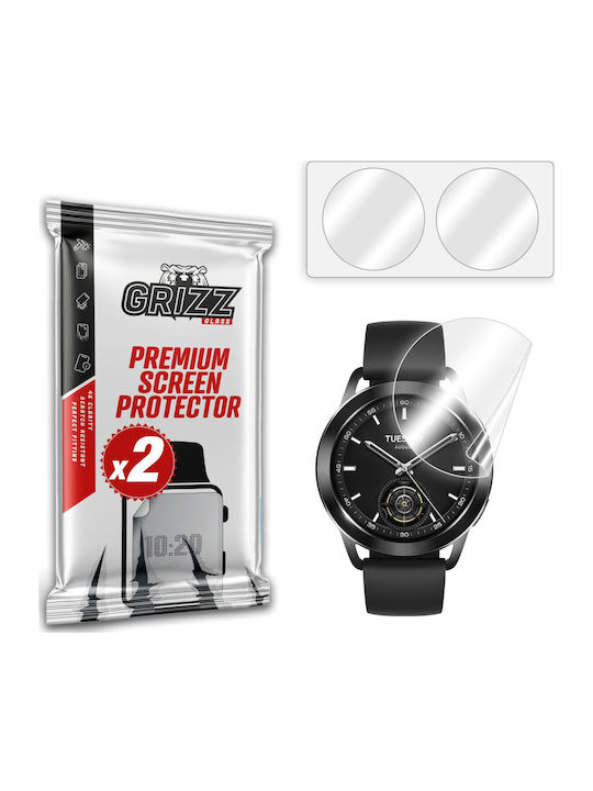 Set 2 Grizzglass Ceramicfilm Protective Films Compatible Xiaomi Watch S3 Transparent