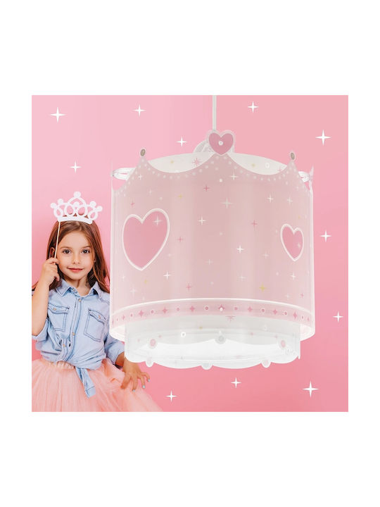 Ango Little Queen Einfaches Licht Kinderzimmer-Deckenleuchte aus Kunststoff 15W mit E27-Fassung Rosa