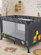 Fun Baby Playpen With Mattress Gray 62x125cm