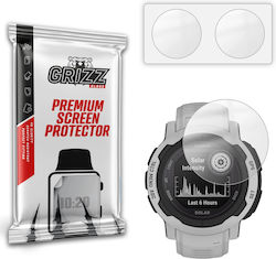 Set 2 Grizzglass Paperscreen Protective Films Compatible Garmin Instinct 2 45mm Transparent