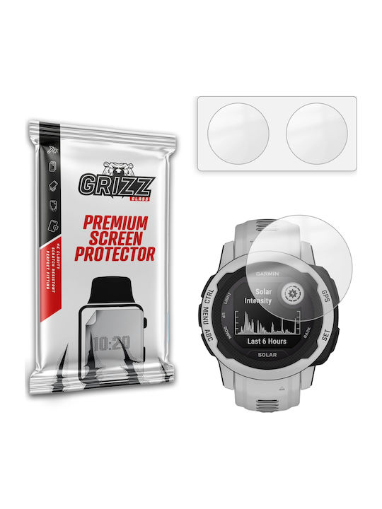 Set 2 Grizzglass Paperscreen Protective Films Compatible Garmin Instinct 2s 40mm Transparent