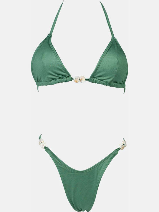 Set Bikini Τριγωνάκι Χακι