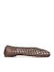 Women's Ballerina Shoes In Brown Colour