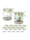 Relaxdays Set Suporturi Lumanări Din Sticlă În Culoare Transparentă 9.5x8cm 12 Bucăți