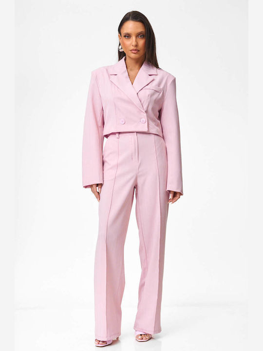 Women's Pink Set with Trousers